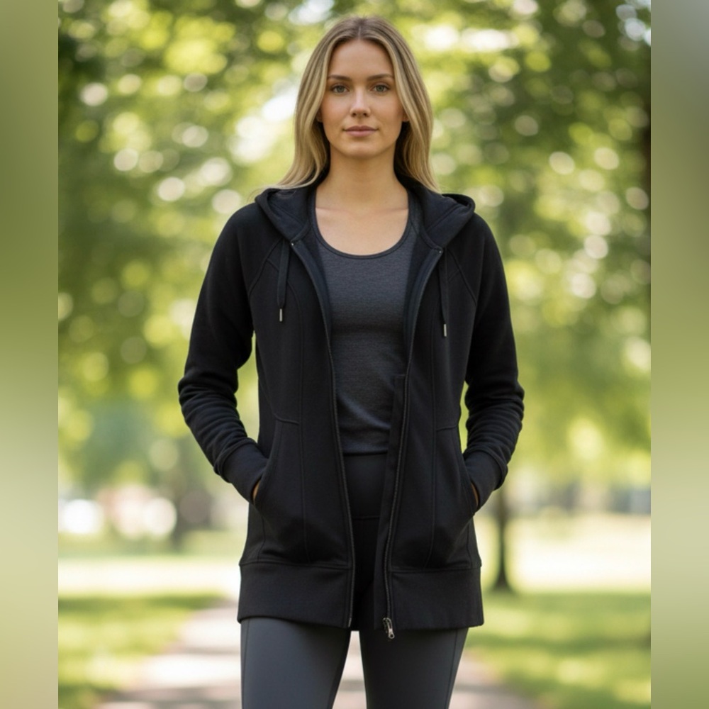 ATHLETA Fleece Lined Hooded Jacket